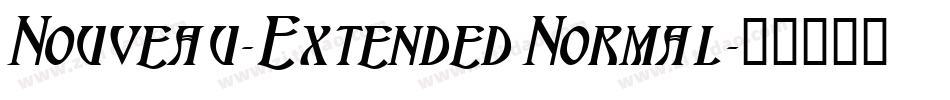 Nouveau-Extended Normal字体转换